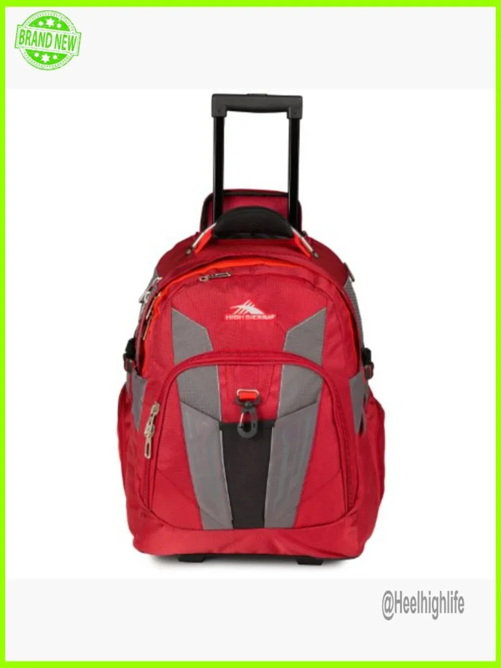 Rolling Laptop Backpack with Wheels, Padded 17-Inch Compartment, Water Resistant - Picture 2 of 4